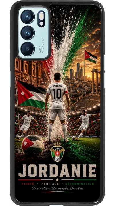 OPPO Reno6 5G Case Hülle - Fussball Jordanien splash 2026