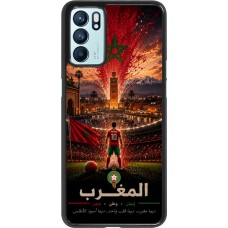 OPPO Reno6 5G Case Hülle - Fussball Marokko splash 2026
