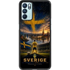 OPPO Reno6 5G Case Hülle - Fussball Schweden splash 2026