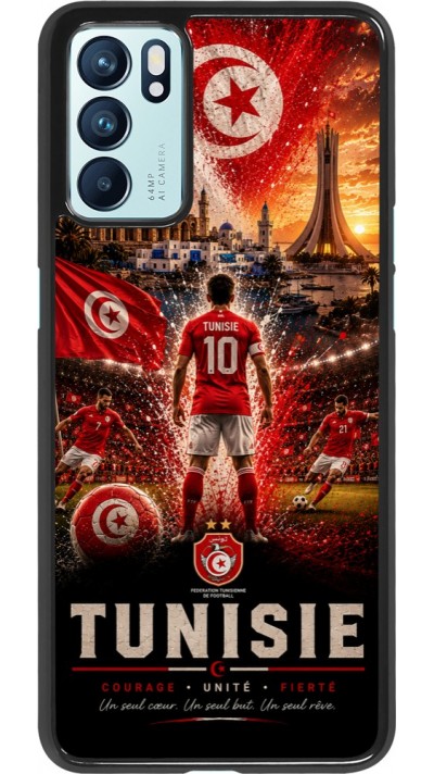 OPPO Reno6 5G Case Hülle - Fussball Tunesien splash 2026