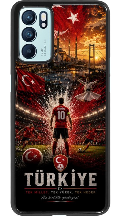 OPPO Reno6 5G Case Hülle - Fussball Türkei splash 2026