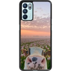 OPPO Reno6 5G Case Hülle - Cow with tulips 2026