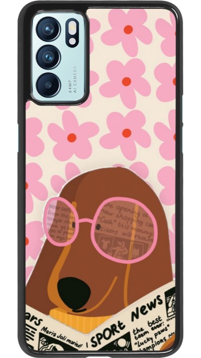 OPPO Reno6 5G Case Hülle - Dog with newspaper 2026