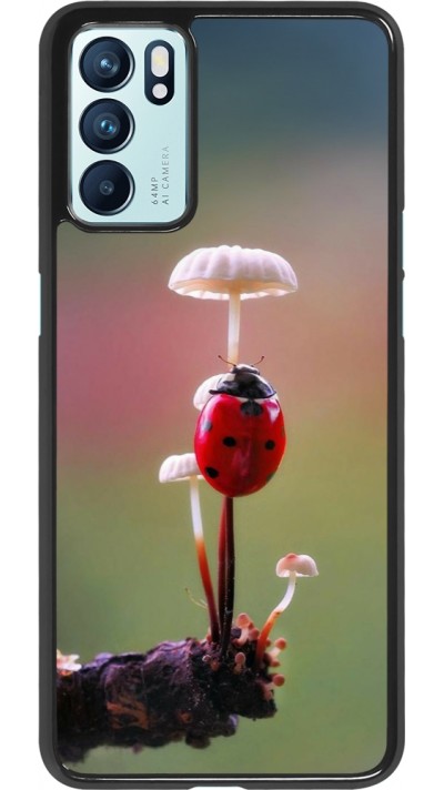 OPPO Reno6 5G Case Hülle - Ladybird on a mushroom 2026