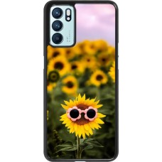 OPPO Reno6 5G Case Hülle - Sunflower with glasses 2026