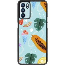 OPPO Reno6 5G Case Hülle - Summer 2025 Pattern papaya