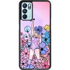 OPPO Reno6 5G Case Hülle - Taylor Swift Sketch - Pink