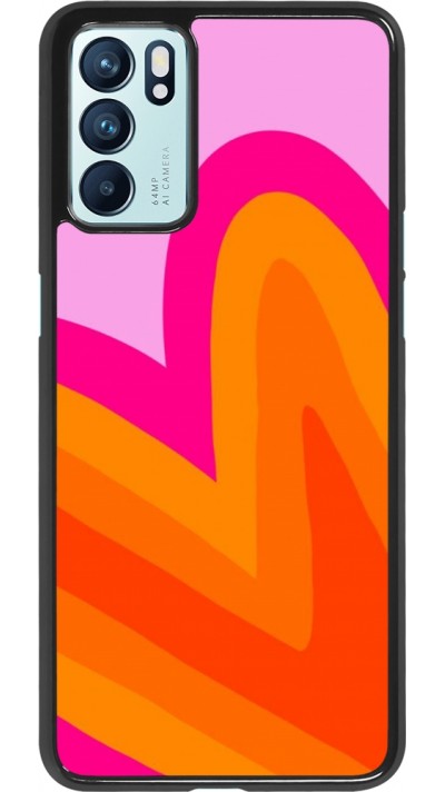 OPPO Reno6 5G Case Hülle - Valentine 2024 heart gradient