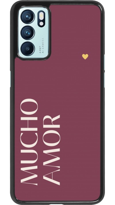 OPPO Reno6 5G Case Hülle - Valentine 2024 mucho amor rosado