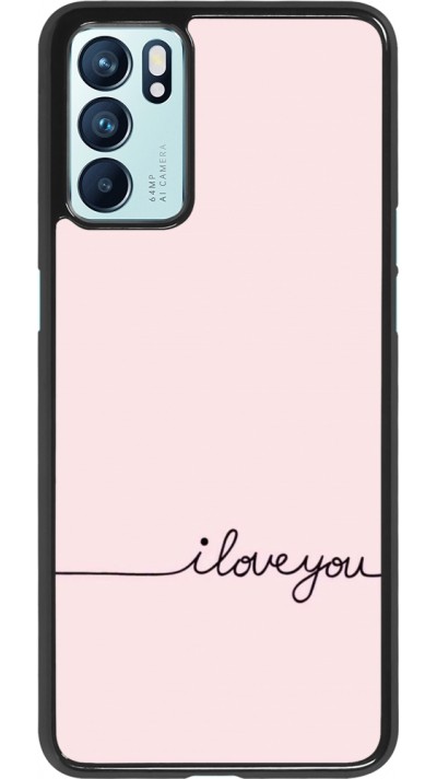 Oppo Reno6 5G Case Hülle - Valentine 2023 i love you writing