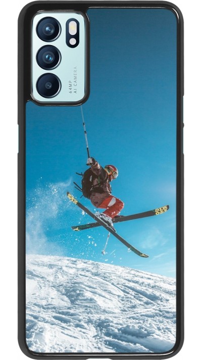 Oppo Reno6 5G Case Hülle - Winter 22 Ski Jump