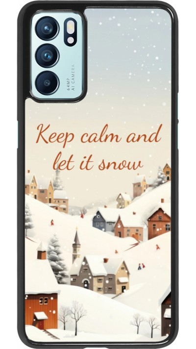OPPO Reno6 5G Case Hülle - Winter 25 Winter Keep calm and let it snow
