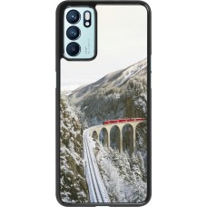 OPPO Reno6 5G Case Hülle - Winter 25 Winter polar express
