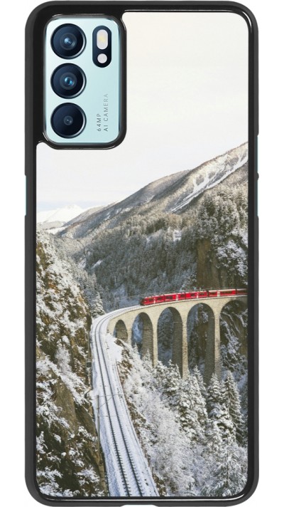 OPPO Reno6 5G Case Hülle - Winter 25 Winter polar express
