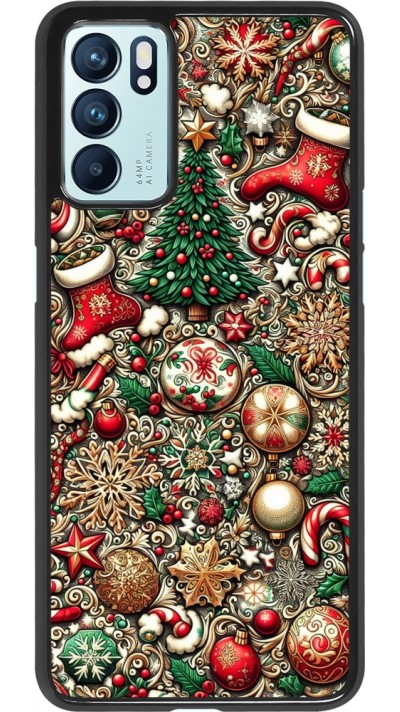 OPPO Reno6 5G Case Hülle - Weihnachten 2023 Mikromuster