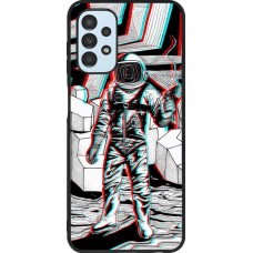 Hülle Samsung Galaxy A13 5G - Silikon schwarz Anaglyph Astronaut