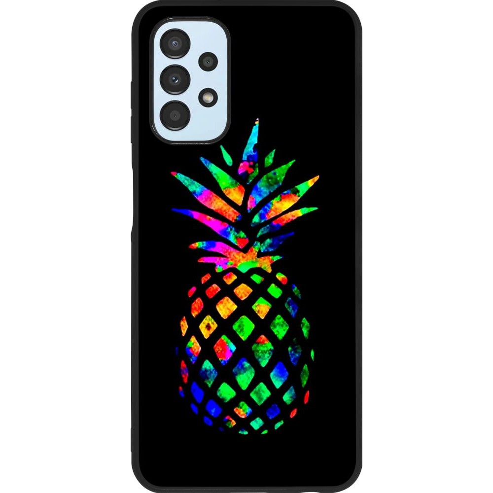 Hülle Samsung Galaxy A13 5G - Silikon schwarz Ananas Multi-colors