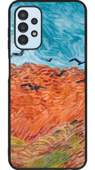 Samsung Galaxy A13 Case Hülle - Silikon schwarz Autumn 22 Van Gogh style