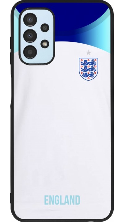 Samsung Galaxy A13 Case Hülle - Silikon schwarz England 2022 personalisierbares Fußballtrikot
