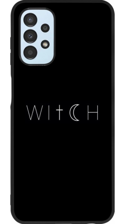 Samsung Galaxy A13 Case Hülle - Silikon schwarz Halloween 22 witch word