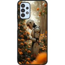 Samsung Galaxy A13 5G Case Hülle - Silikon schwarz Astronaut flowers 2025