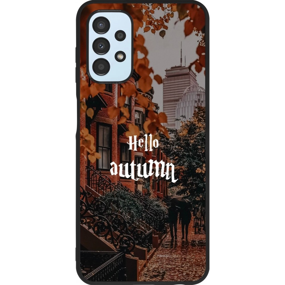 Samsung Galaxy A13 5G Case Hülle - Silikon schwarz Autumn 25 Hello autumn