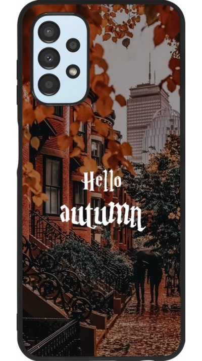 Samsung Galaxy A13 5G Case Hülle - Silikon schwarz Autumn 25 Hello autumn