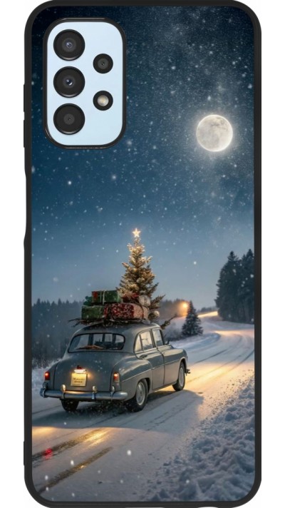 Samsung Galaxy A13 5G Case Hülle - Silikon schwarz Christmas 25 Car with Tree Xmas