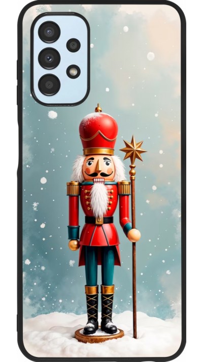 Samsung Galaxy A13 5G Case Hülle - Silikon schwarz Christmas 25 Nutcracker Snow