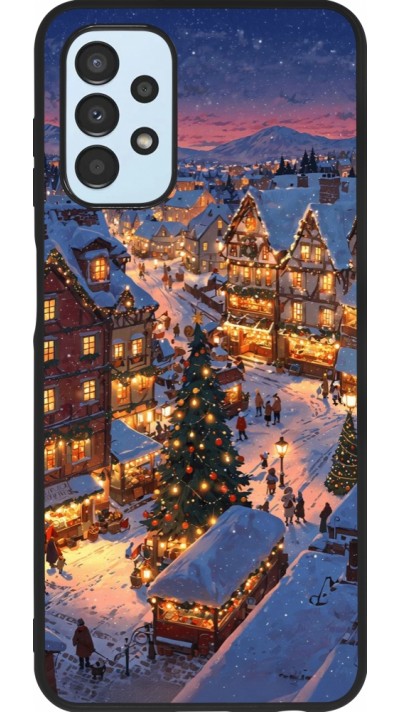 Samsung Galaxy A13 5G Case Hülle - Silikon schwarz Christmas 25 Xmas Village