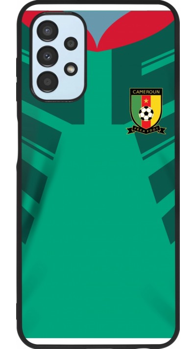 Samsung Galaxy A13 5G Case Hülle - Silikon schwarz Kamerun 2022 personalisierbares Fussballtrikot