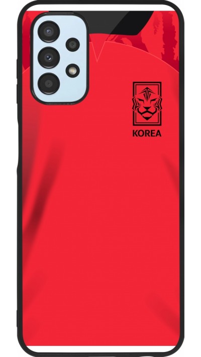 Samsung Galaxy A13 5G Case Hülle - Silikon schwarz Südkorea 2022 personalisierbares Fussballtrikot