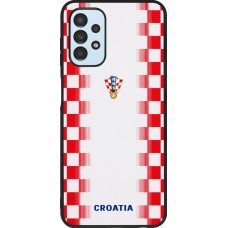 Samsung Galaxy A13 5G Case Hülle - Silikon schwarz Kroatien 2026 personalisierbares Fussballtrikot