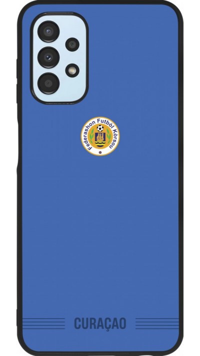 Samsung Galaxy A13 5G Case Hülle - Silikon schwarz Curaçao 2026 personalisierbares Fussballtrikot