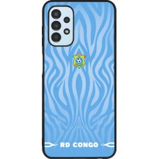 Samsung Galaxy A13 5G Case Hülle - Silikon schwarz Demokratische Republik Kongo 2026 personalisierbares Fussballtrikot