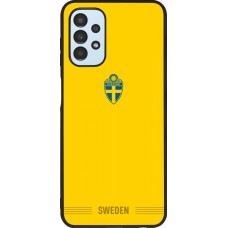 Samsung Galaxy A13 5G Case Hülle - Silikon schwarz Schweden 2026 personalisierbares Fussballtrikot