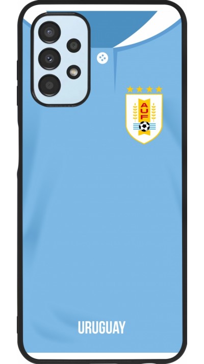 Samsung Galaxy A13 5G Case Hülle - Silikon schwarz Uruguay 2022 personalisierbares Fussballtrikot