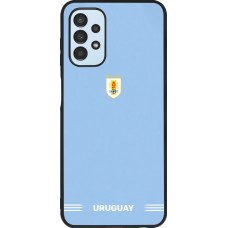 Samsung Galaxy A13 5G Case Hülle - Silikon schwarz Uruguay 2026 personalisierbares Fussballtrikot