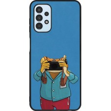 Samsung Galaxy A13 5G Case Hülle - Silikon schwarz Frog with camera DTMF