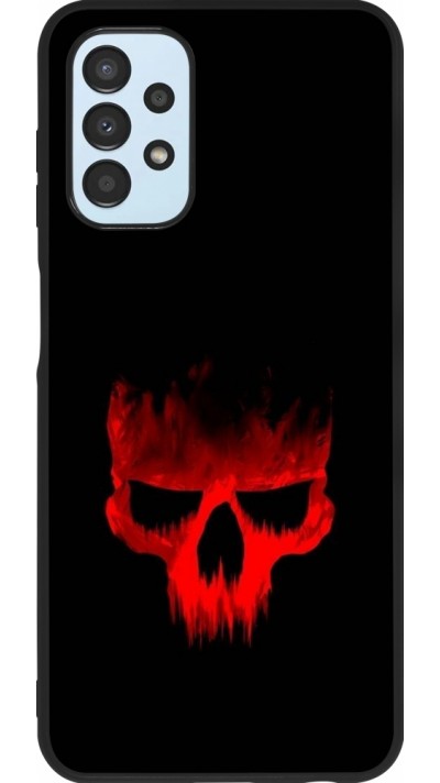 Samsung Galaxy A13 5G Case Hülle - Silikon schwarz Halloween 2023 scary skull