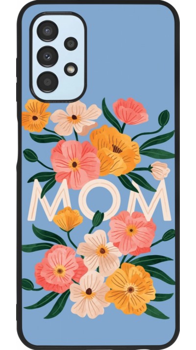 Samsung Galaxy A13 5G Case Hülle - Silikon schwarz Mom 2026 Flowers