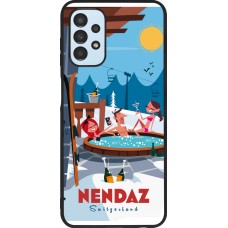 Samsung Galaxy A13 5G Case Hülle - Silikon schwarz Nendaz Mountain Jacuzzi