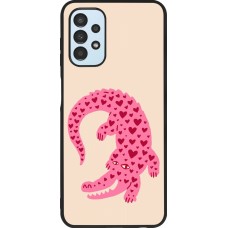 Samsung Galaxy A13 5G Case Hülle - Silikon schwarz Pink crocodile 2026