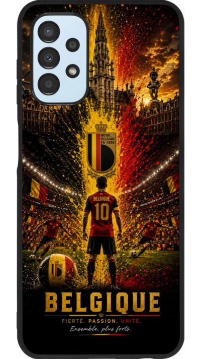 Samsung Galaxy A13 5G Case Hülle - Silikon schwarz Fussball Belgien splash 2026
