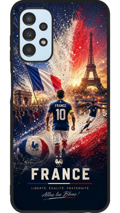 Samsung Galaxy A13 5G Case Hülle - Silikon schwarz Fussball Frankreich splash 2026