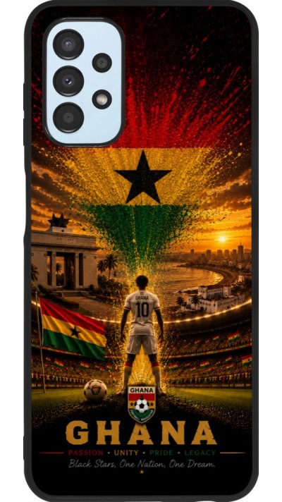 Samsung Galaxy A13 5G Case Hülle - Silikon schwarz Fussball Ghana splash 2026