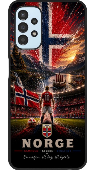 Samsung Galaxy A13 5G Case Hülle - Silikon schwarz Fussball Norwegen splash 2026