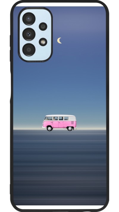 Samsung Galaxy A13 5G Case Hülle - Silikon schwarz Spring 23 pink bus