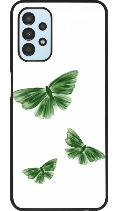 Samsung Galaxy A13 5G Case Hülle - Silikon schwarz Butterflies Spring 2026
