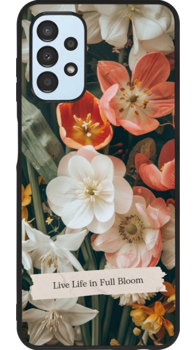 Samsung Galaxy A13 5G Case Hülle - Silikon schwarz Full Bloom Spring 2026